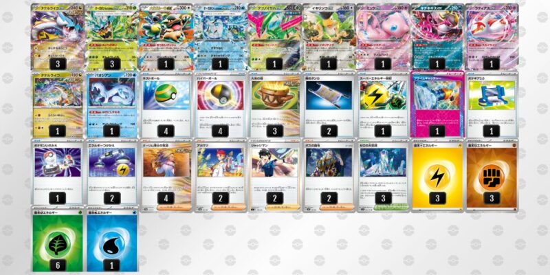 【タケルライコex】ジムバトル優勝デッキレシピ