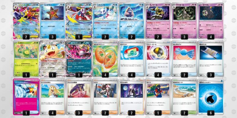 【メガスターミーex】ジムバトル優勝デッキレシピ