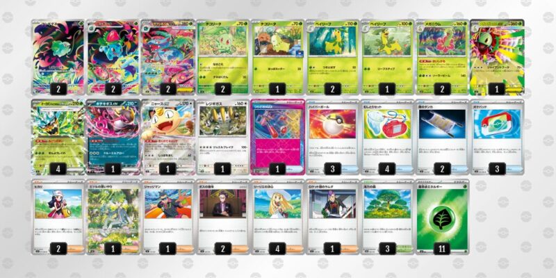 【メガフシギバナex】ジムバトル優勝デッキレシピ