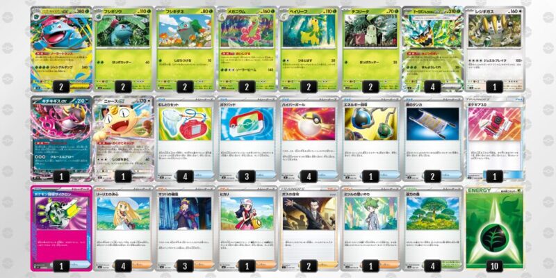 【メガフシギバナex】ジムバトル優勝デッキレシピ