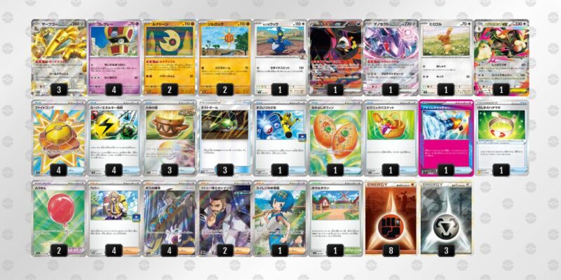 【サーフゴーex】ジムバトル優勝デッキレシピ