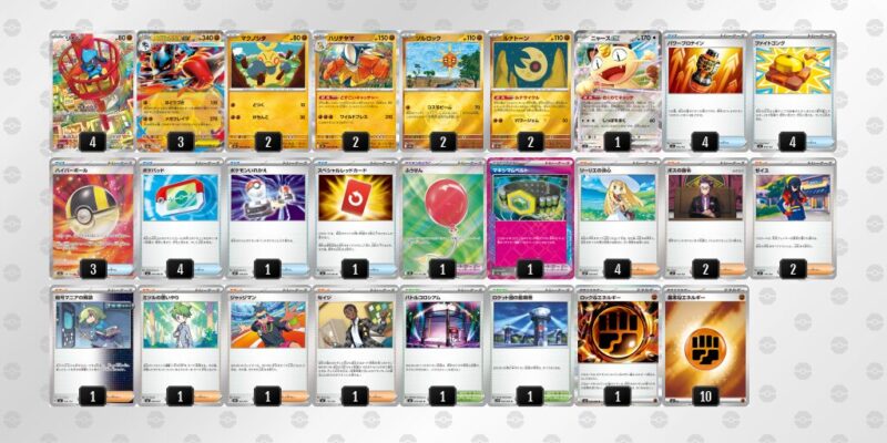 【メガルカリオex】ジムバトル優勝デッキレシピ