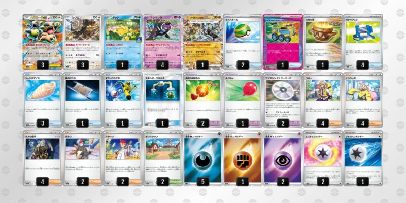 【メガガルーラex】ジムバトル優勝デッキレシピ