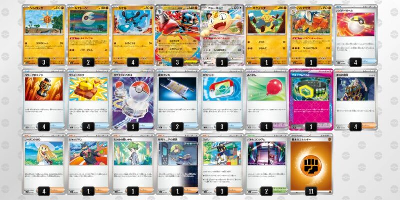 【メガルカリオex】ジムバトル優勝デッキレシピ