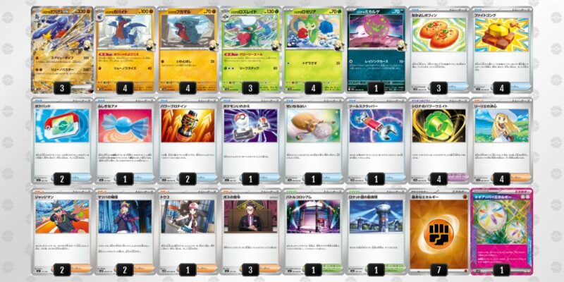 【シロナのガブリアスex】ジムバトル優勝デッキレシピ