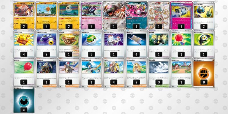 【ガチグマアカツキ】ジムバトル優勝デッキレシピ