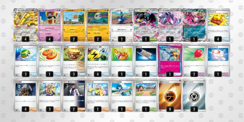 【サーフゴーex】ジムバトル優勝デッキレシピ