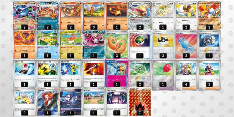 【メガリザードンXex】ジムバトル優勝デッキレシピ