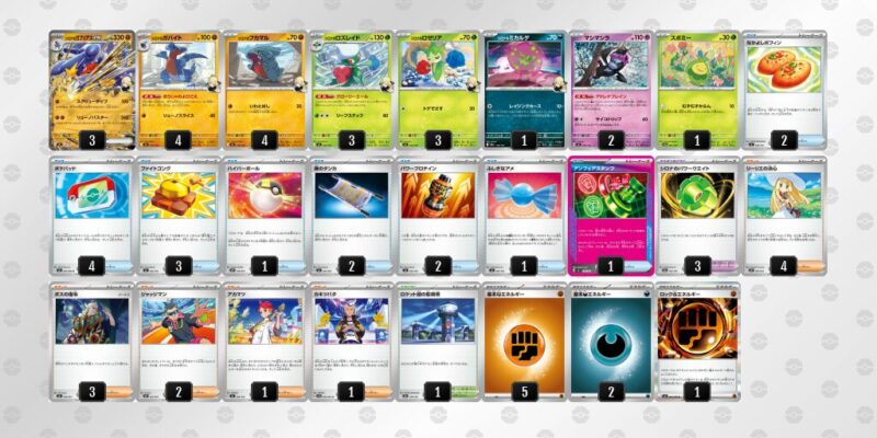 【シロナのガブリアスex】ジムバトル優勝デッキレシピ