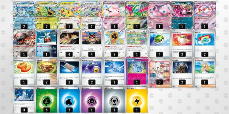 【テラスタルバレット】ジムバトル優勝デッキレシピ