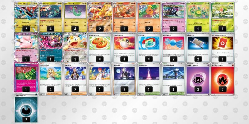 【ドラパルトex】ジムバトル優勝デッキレシピ