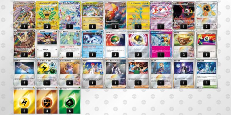 【タケルライコex】ジムバトル優勝デッキレシピ