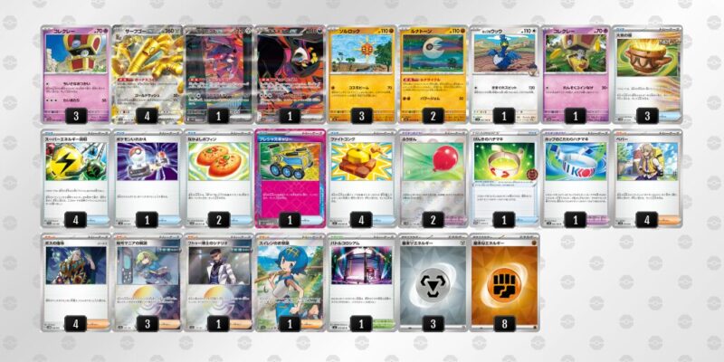 【サーフゴーex】ジムバトル優勝デッキレシピ