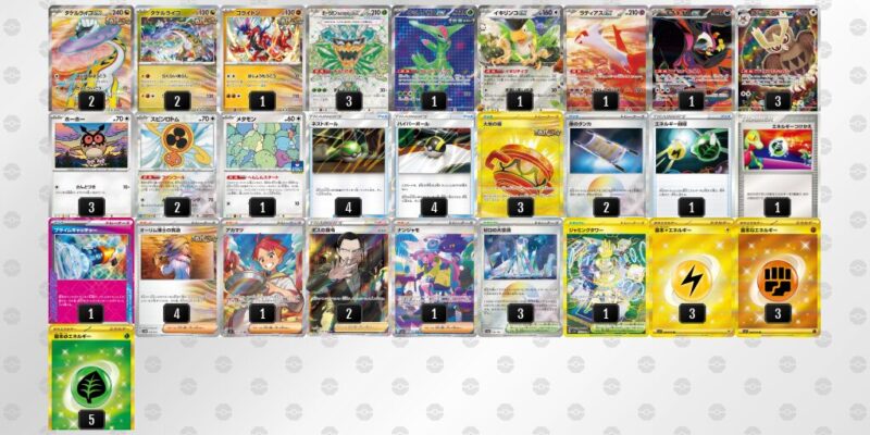 タケルライコexデッキ（シティーリーグ優勝・メタモン） タケルライコexデッキ（シティーリーグ優勝・メタモン）