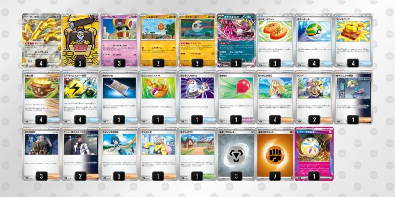 【サーフゴーex】ジムバトル優勝デッキレシピ