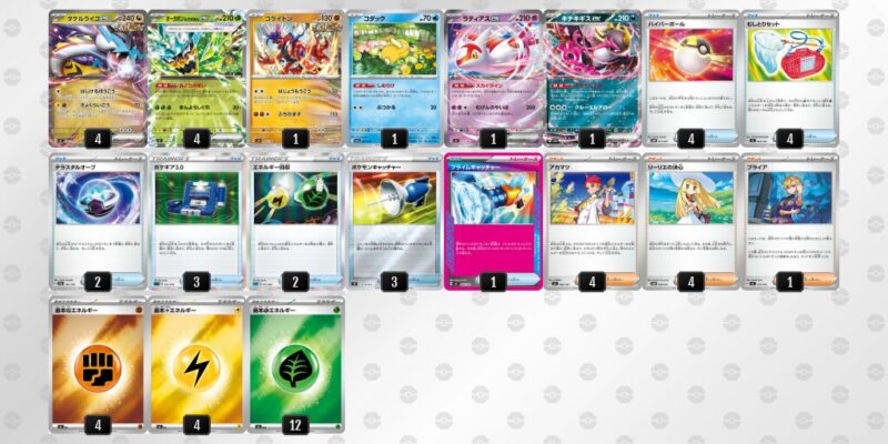 【タケルライコex】ジムバトル優勝デッキレシピ