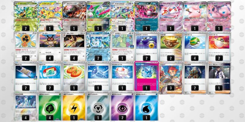 【テラスタルバレット】ジムバトル優勝デッキレシピ