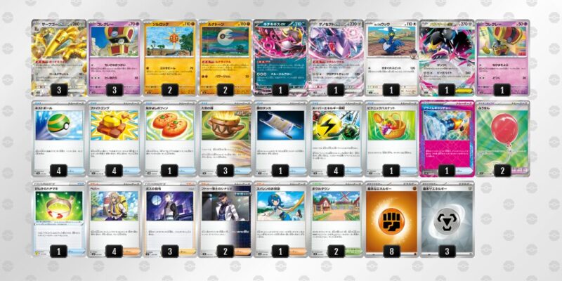 【サーフゴーex】ジムバトル優勝デッキレシピ