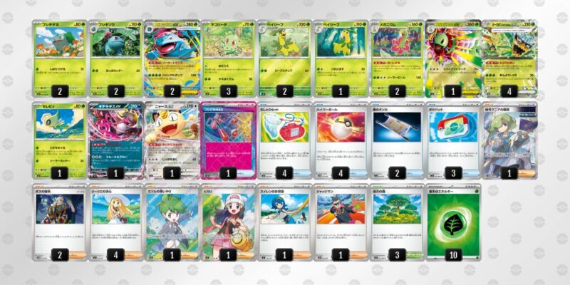 【メガフシギバナex】ジムバトル優勝デッキレシピ