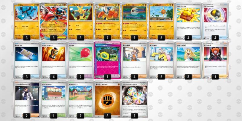 【メガルカリオex】ジムバトル優勝デッキレシピ