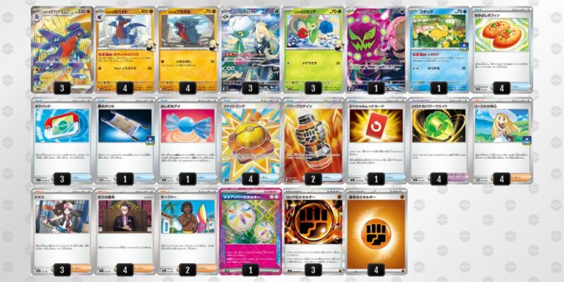 【シロナのガブリアスex】ジムバトル優勝デッキレシピ