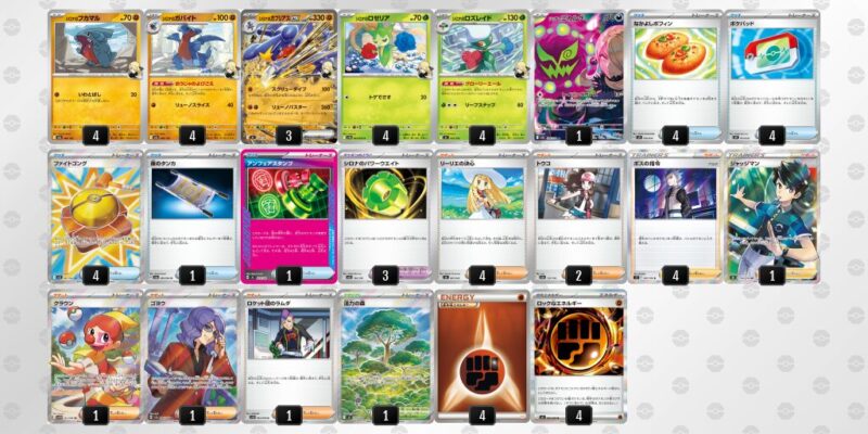 【シロナのガブリアスex】ジムバトル優勝デッキレシピ