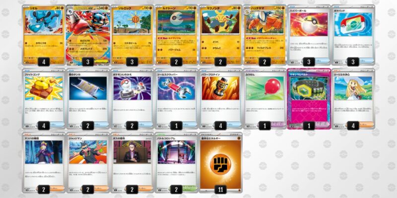 【メガルカリオex】ジムバトル優勝デッキレシピ