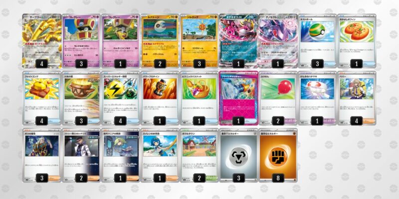 【サーフゴーex】ジムバトル優勝デッキレシピ