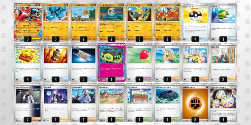 【メガルカリオex】ジムバトル優勝デッキレシピ