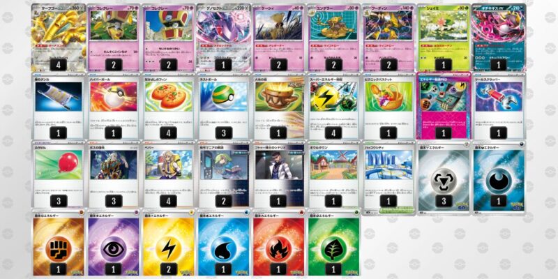 【サーフゴーex】ジムバトル優勝デッキレシピ
