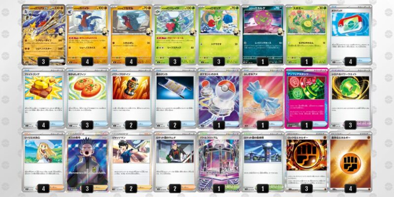 【シロナのガブリアスex】ジムバトル優勝デッキレシピ