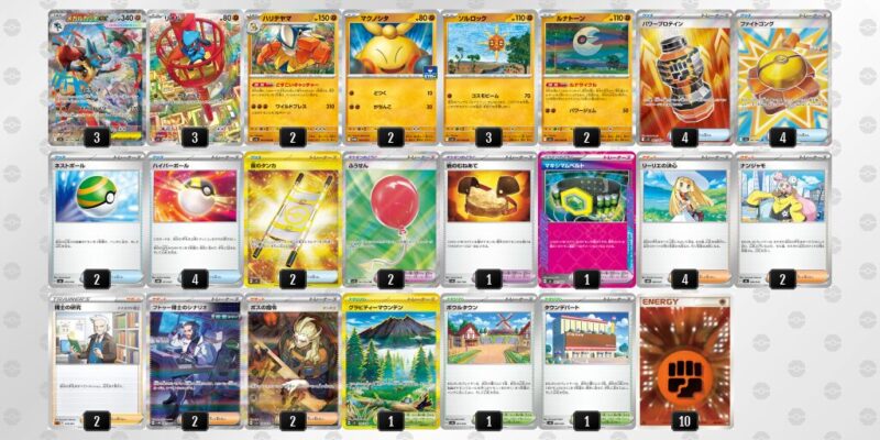 【メガルカリオex】ジムバトル優勝デッキレシピ