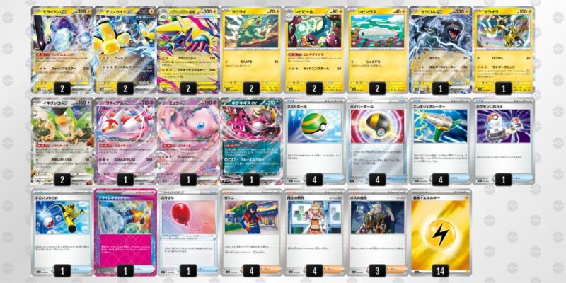 【ゼクロムex/ミライドンex】ジムバトル優勝デッキレシピ