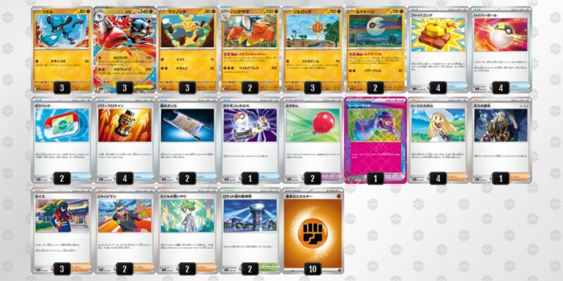 【メガルカリオex】ジムバトル優勝デッキレシピ