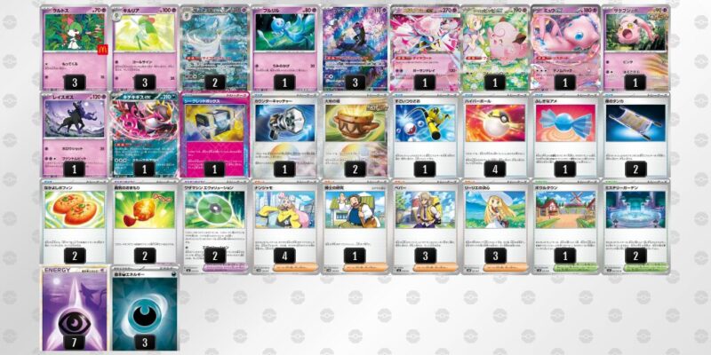 【メガサーナイトex】ジムバトル優勝デッキレシピ