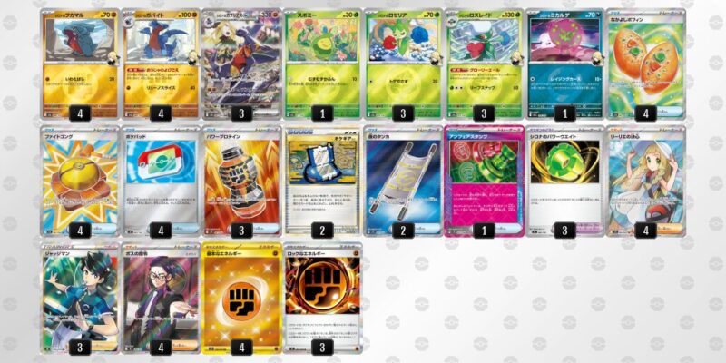 【シロナのガブリアスex】ジムバトル優勝デッキレシピ