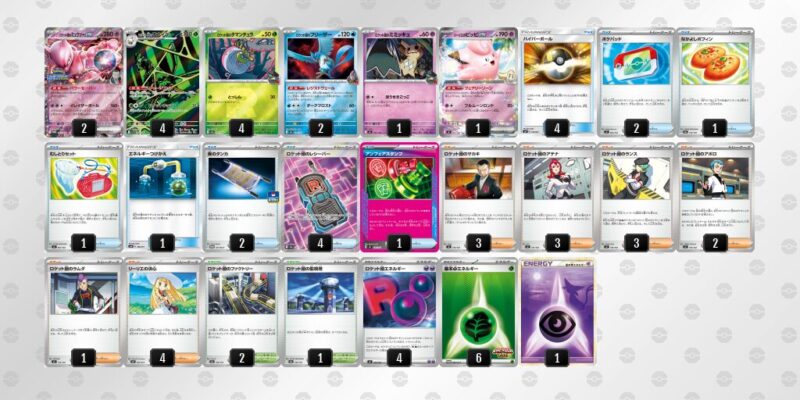 【ロケット団のミュウツーex】ジムバトル優勝デッキレシピ