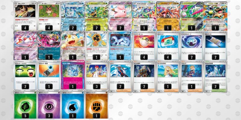 【テラスタルバレット】ジムバトル優勝デッキレシピ