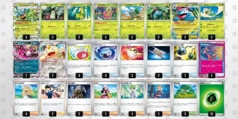 【メガフシギバナex】ジムバトル優勝デッキレシピ