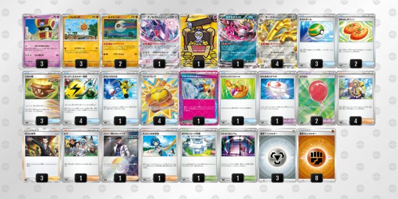 【サーフゴーex】ジムバトル優勝デッキレシピ