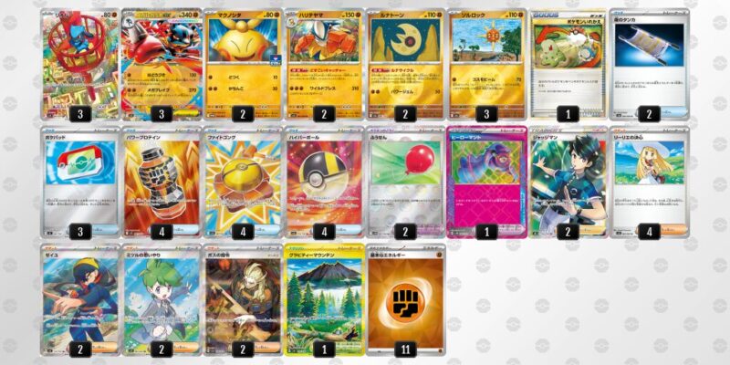 【メガルカリオex】ジムバトル優勝デッキレシピ