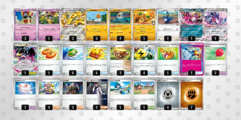 【サーフゴーex】ジムバトル優勝デッキレシピ