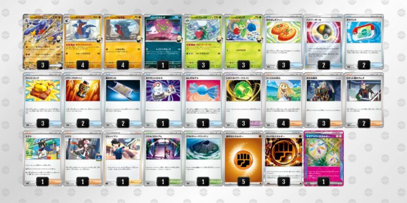 【シロナのガブリアスex】ジムバトル優勝デッキレシピ