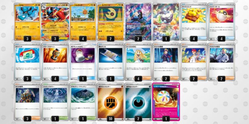 【メガルカリオex】ジムバトル優勝デッキレシピ