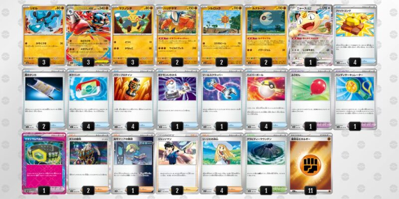 【メガルカリオex】ジムバトル優勝デッキレシピ