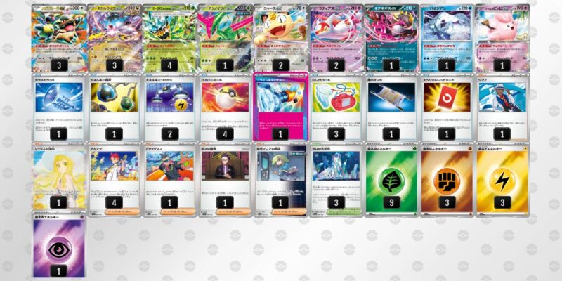 【タケルライコex】ジムバトル優勝デッキレシピ