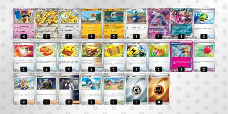 【サーフゴーex】ジムバトル優勝デッキレシピ