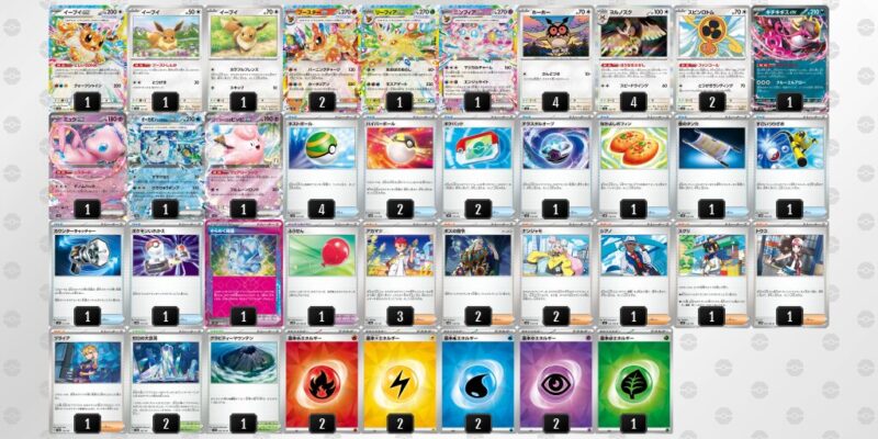 【ニンフィアex】ジムバトル優勝デッキレシピ