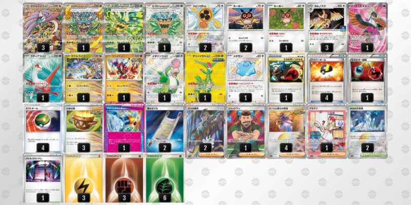 【タケルライコex】ジムバトル優勝デッキレシピ