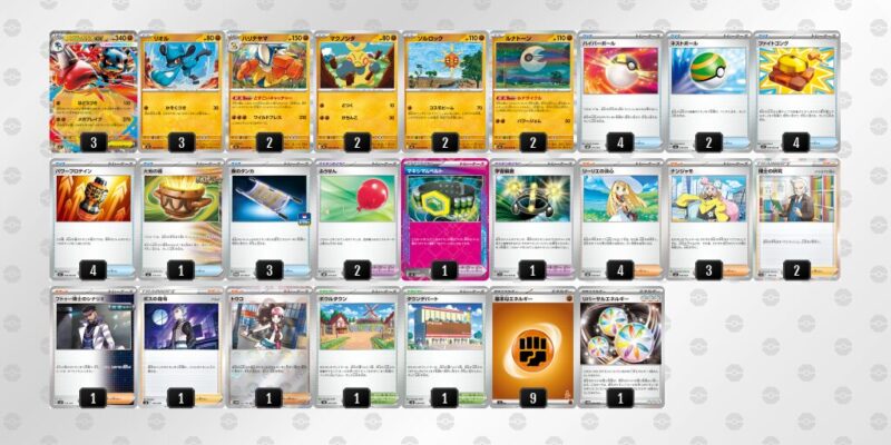 【メガルカリオex】ジムバトル優勝デッキレシピ